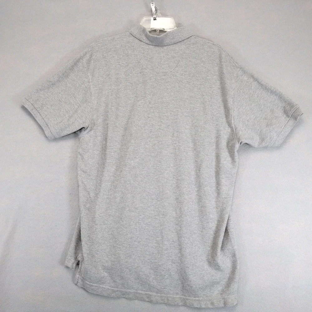 Vintage 90s Chaps Ralph Lauren Gray Polo Shirt Mens L Crest Logo Cotton Classic